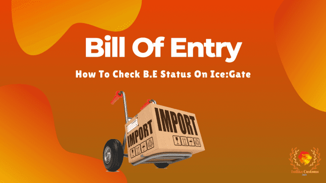 Bill Of Entry