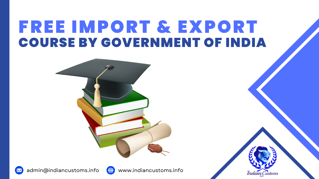 Free Import Export Course By Government Of India 1