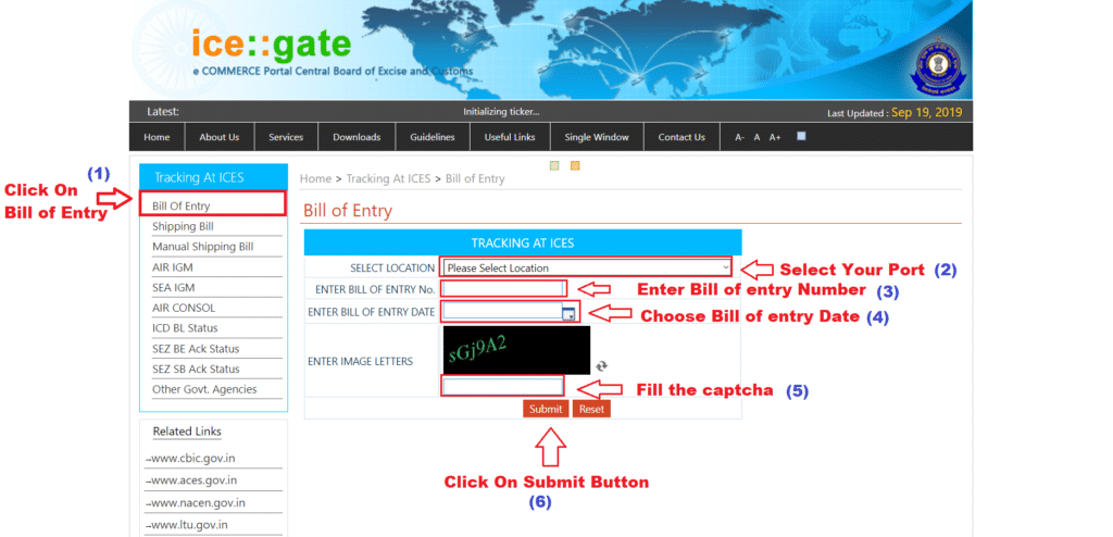Icegate Bill Of Entry