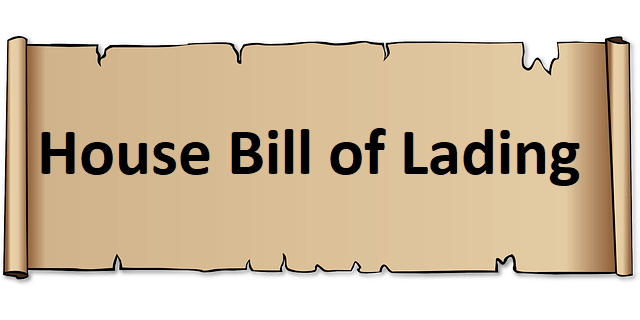 House Bill of Lading